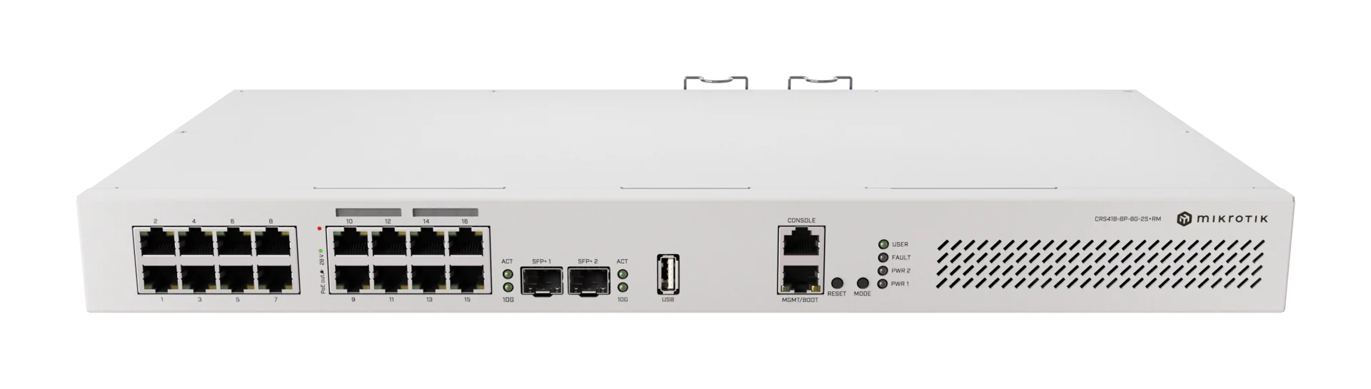 سوئیچ میکروتیک CRS418-8P-8G-2S+RM
